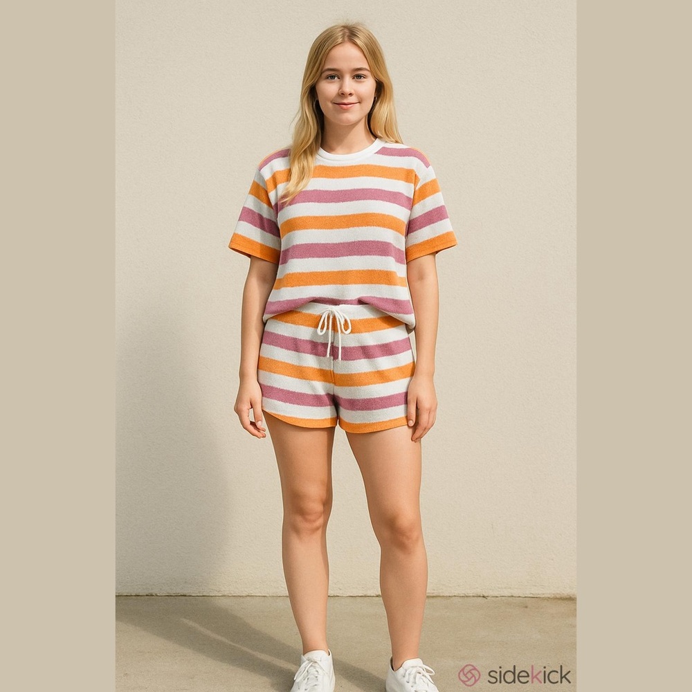 Anko Striped Knit Short Lounge Set